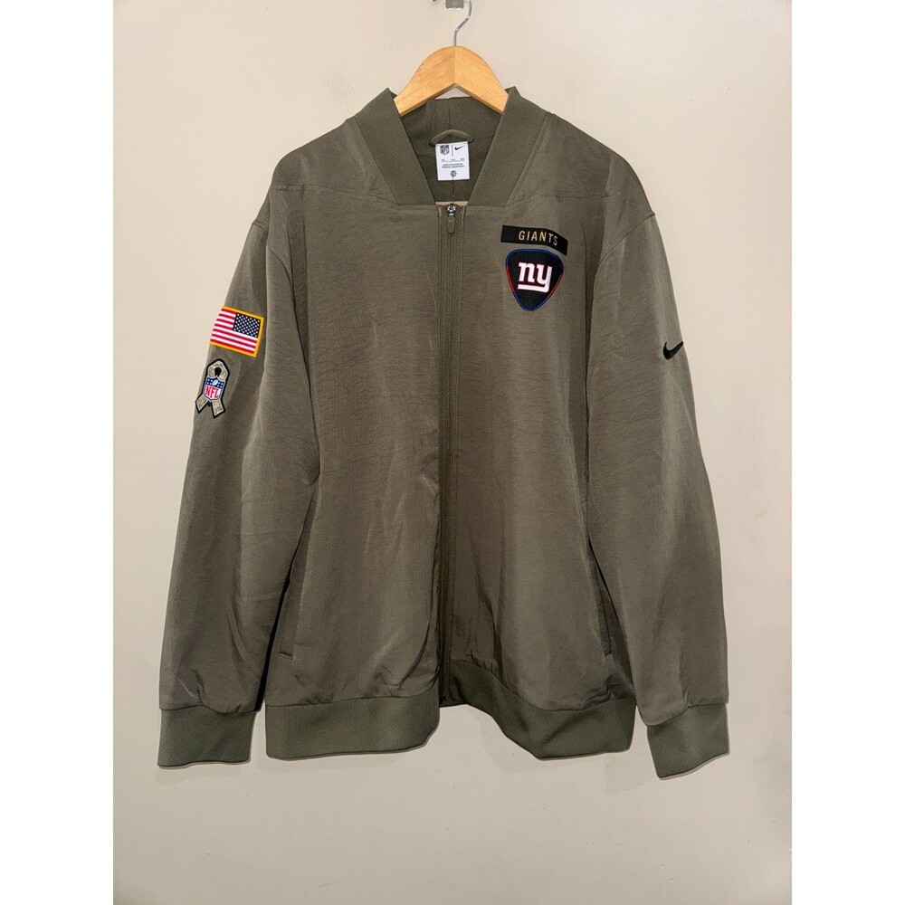 Men 3XL Nike NFL New York Giants Salute To Service Team Issued PE Bomber Jacket